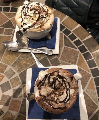 Late night Mocha and Hot Chocolate xtra whip ;)