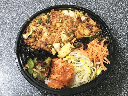 #3 vegan (fake chicken) bi bim bop