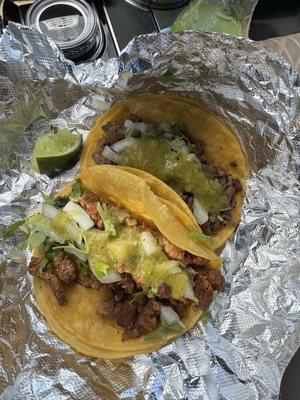 Pastor in front, Asada in back.