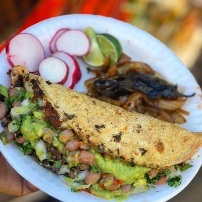 Hand made corn Qusadilla..