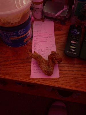 This is the size of the wings they told me were jumbo