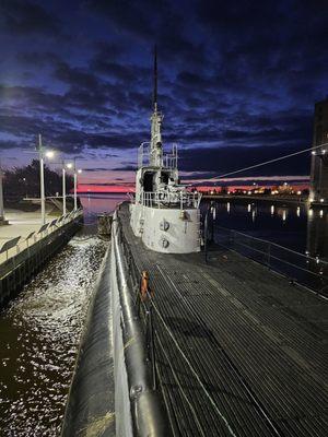 Sunrise on the USS Cobia