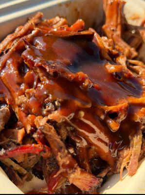 Shredded brisket