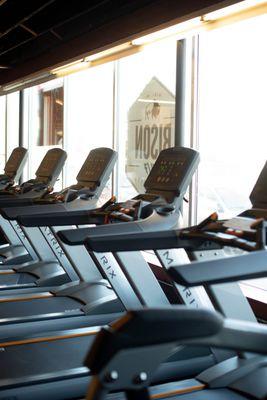 Treadmills at Bison Fitness