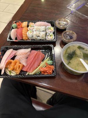 D8. Sushi and Sashimi Combo Dinner Special