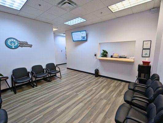 Reception area in North Valley clinic