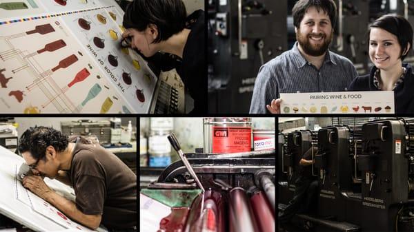 They let me press check my posters while the print run was happening. It was an amazing experience.