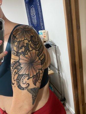 Fantastic free hand.  Highly recommend