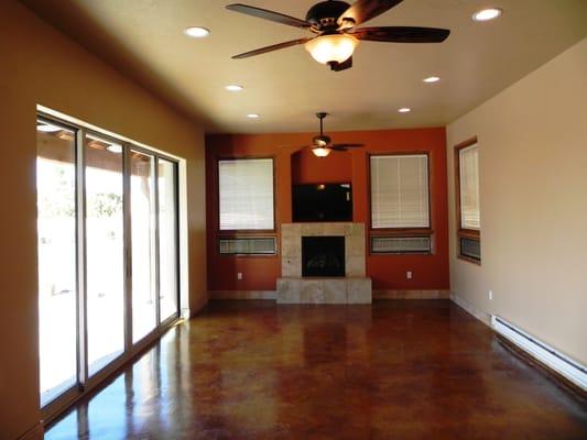 Interior of Pool House- N. ABQ. Acres- Living Side