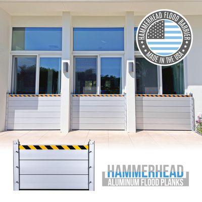 The Hammerhead™ Aluminum Flood Barrier shields doors, loading bays, and openings from floods up to 6 ft high. Installs quickly when needed.