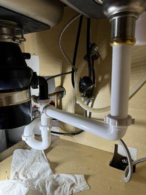Disposal And Drain Install