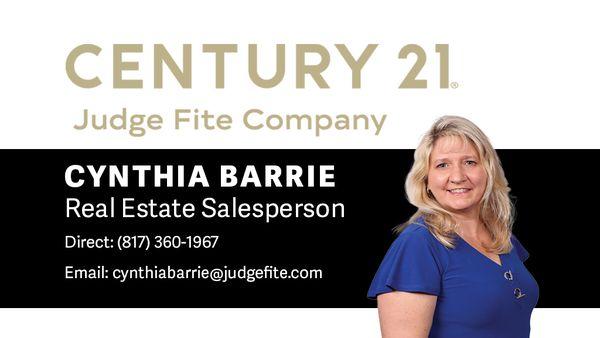 Cynthia Barrie, CENTURY 21 Judge Fite Company