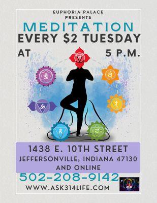 Meditation $2 Tuesday!!!
