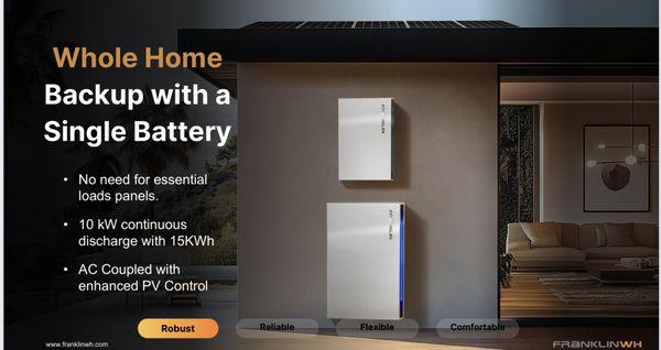 Solar Battery Installation El Dorado Hills, CA | FranklinWH, solar battery storage. Utilize stored power at night or in a grid outage.