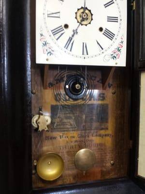 Replica antique clocks being masqueraded as authentic antiques. This replica was painfully obvious.