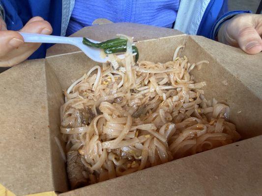 $14 Pad Thai - decent, but wish it had a richer flavor and more peanuts, sprouts, and green onions
