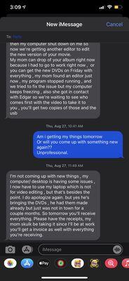 The usb had nothing, but the highlight video. I asked for my compete video/ movie of my wedding.