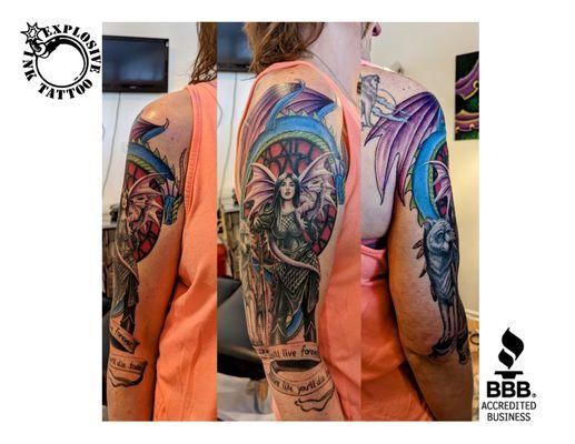 Are you ready to start planning your next large tattoo? We know large designs take time and money. We offer 4 hours for $450 ($50 savings)!
