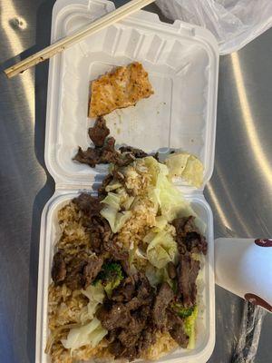 I ordered beef and Salmon
