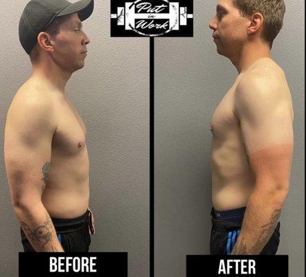 3 month transformation
lost 6lbs
lost 2 inches in waist
improved posture
no digestion or bloating
never starved!