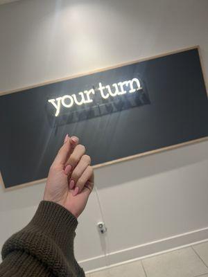 I'm modeling the nails I had done. These include tips, not my natural nail!