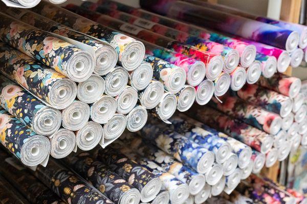 Printed vinyl fabric designed by Sew Yours