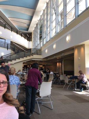 Great cafe located in the hospital. Worth giving it a try. Delicious prime rib on Friday's.