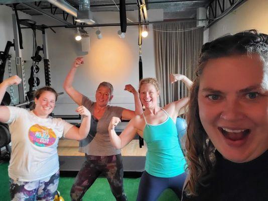 Strong women. Teams are forming in my Small Group Training Program. Fun!