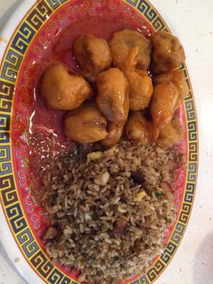 Sweet and sour pork plate