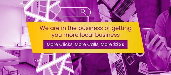 We focus on Local SEO. Give us a call today to see how we can help!