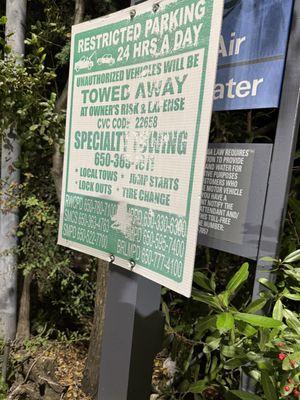 blocked by other sign