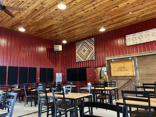 Interior of restaurant