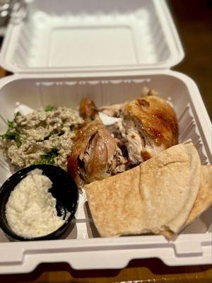 I usually have leftovers. He doesn't!