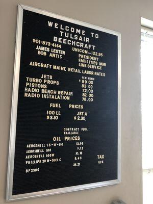 Prices.