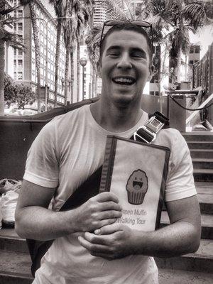 The maestro Phil. Founder Green Muffin. Contact philbiedron@gmail.com for private tour of Downtown LA.