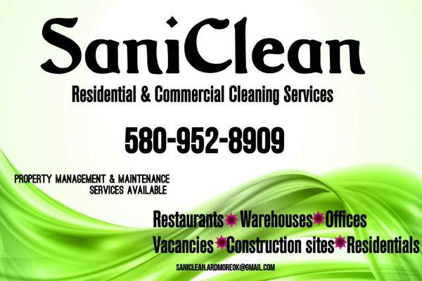 Sani Clean Residential & Commercial Cleaning Services