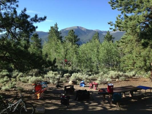 View from our campsite at Lakeview.