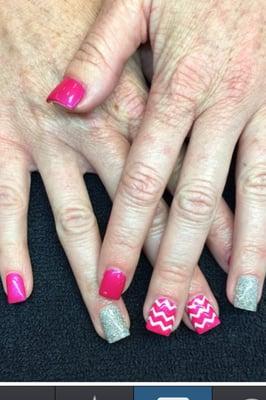 Shellac with design