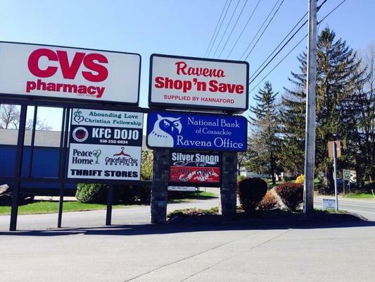 Road signs indicating location