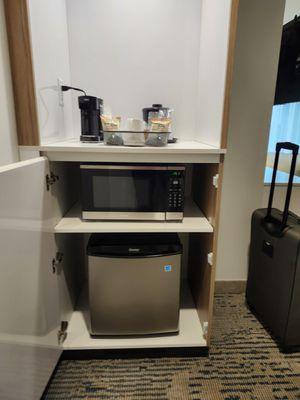 Fridge and microwave