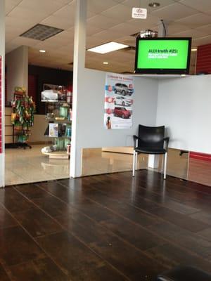 Service waiting area