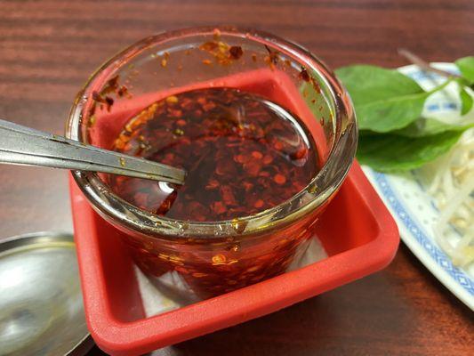 Authentic chili oil