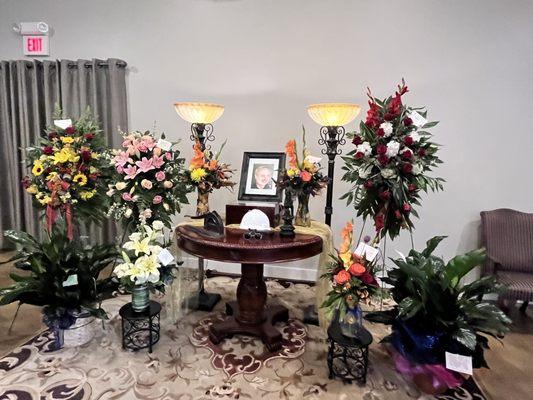 A lovely set-up organized my Lisa and her team