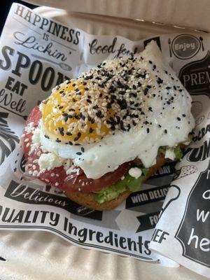 Classic avo toast with feta