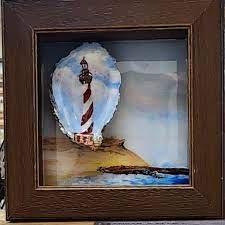 "Light My Way" Mixed Media by N. Cox, Custom framing by Sneak-A-Peek Gallery, J. Cox