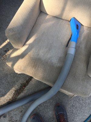 Chair before and after