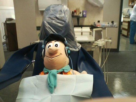 Who ever did Fred's mouth didn't do a good job as he can't open his mouth!!??