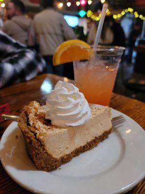 Pumpkin cheesecake