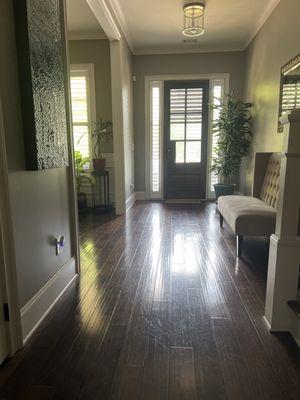 Shining, high traffic floors... Thank you Kind Maids!