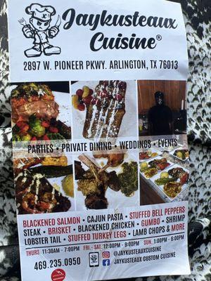 Jaykusteaux Custom Cuisine